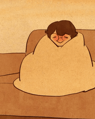 Cozy Hug Blanket Cuddle GIF