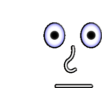 Crazy Eyes Sad Face Sticker