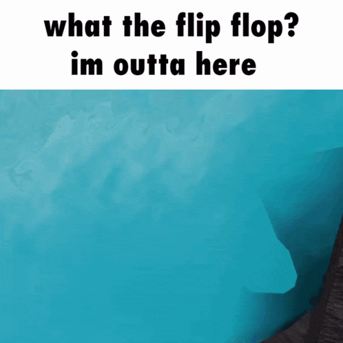 Creeknight What The Flip Flop Im Outta Here GIF