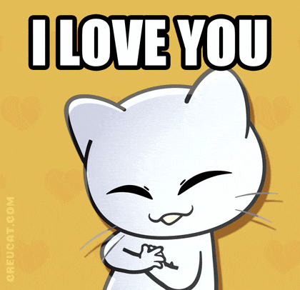 Creucat I Love You GIF
