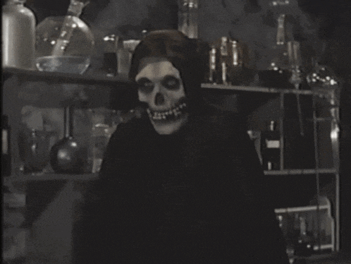 Crimson Ghost Skull GIF