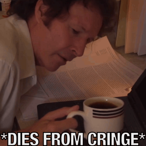 Cringe Dies From Cringe GIF