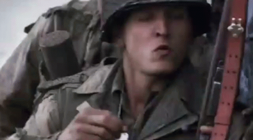 Crucifix Kiss GIF. This 498 x 275 animated GIF is part of our saving private ryan collection. View the original animation, share it, or browse related GIFs.