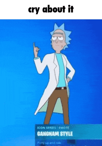 Cry About It Rick GIF