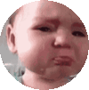 Cry Sad Sticker
