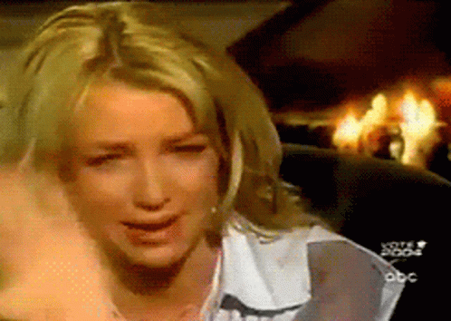 Crying Britney Spears GIF