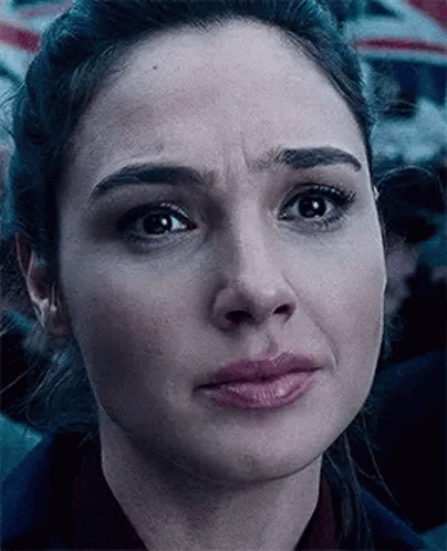 Crying Gal Gadot GIF