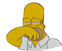 Crying Homer Sad Sticker