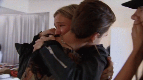 Crying Hugging GIF