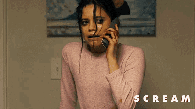 Crying Jenna Ortega GIF