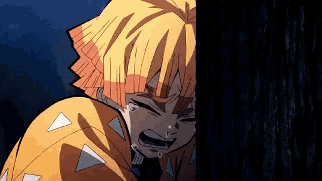 Crying Kimetsu No Yaiba GIF