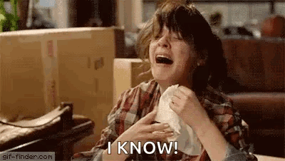 Crying New Girl GIF