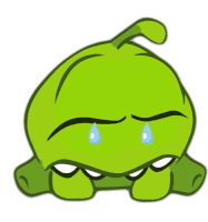 Crying Om Nom Sticker