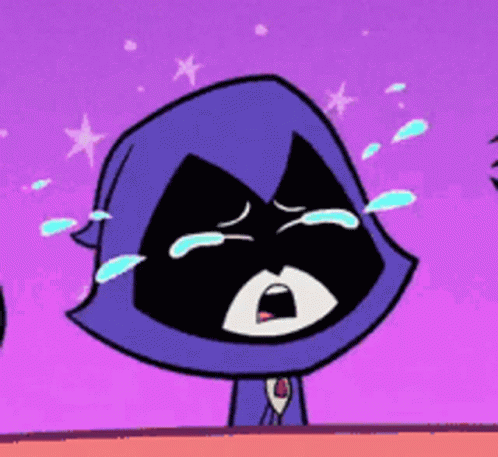 Crying Raven Titans Sad Raven Titans GIF