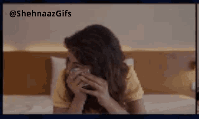 Crying Shehnaaz Gill GIF