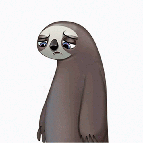 Crying Sloth GIF