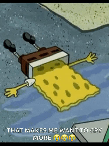 Crying Spongebob GIF
