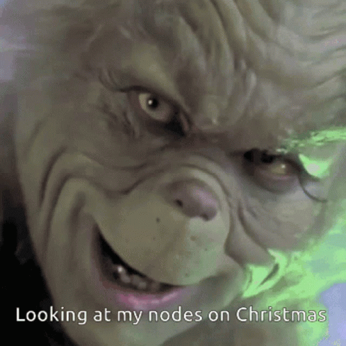Cryptonairz Nodes GIF. This 498 x 498 animated GIF is part of our the grinch smile collection. Created by jbtwo1. View the original animation, share it, or…