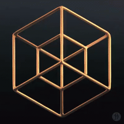 Cubo En 4d GIF