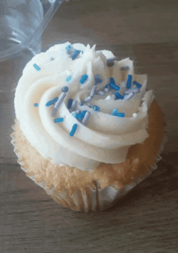 Cupcake Vanilla Funfetti Cupcake GIF