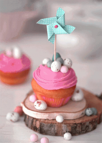 Cupcake Windmill GIF. This 357 x 498 animated GIF is part of our girl jumping out of cake collection. Related themes include cupcake. Created by…