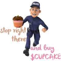 Cupcake Sticker