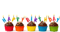 Cupcakes Happy Birthday Sticker