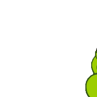 Curious Om Nom Sticker
