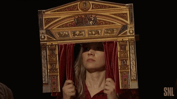 Curtains Nope GIF