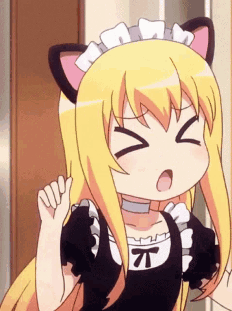 Cute Anime Girl Baka Anime GIF