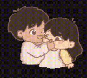 Cute Cheeck Holding GIF