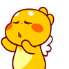 Cute Dragon Happy Sticker