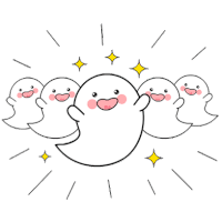 Cute Ghost Sticker