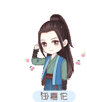 Cute Girl Anime Sticker