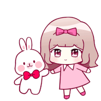 Cute Girl Sticker