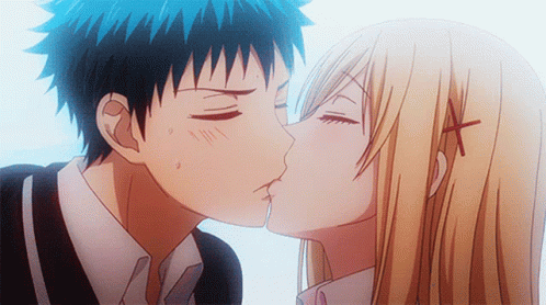 Cute Kiss GIF