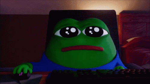 Cute Pepe GIF. This 498 x 280 animated GIF is part of our sad leaving collection. Related themes include cute, sad. Created by to4zter. View the original…