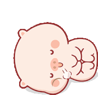 Cute Sigh Sticker
