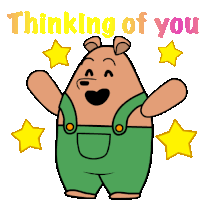 Cute Thinking Of You Sticker
