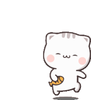 Cutie Cat Chan Walking Sticker