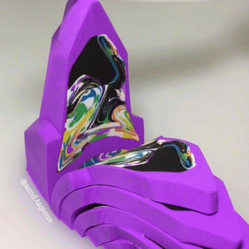 Cutting Kinetic Sand Sand Tagious GIF