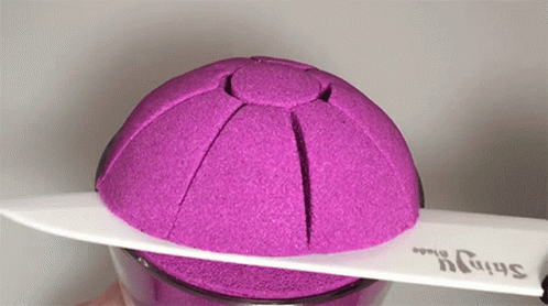 Cutting Kinetic Sand Sand Tagious GIF