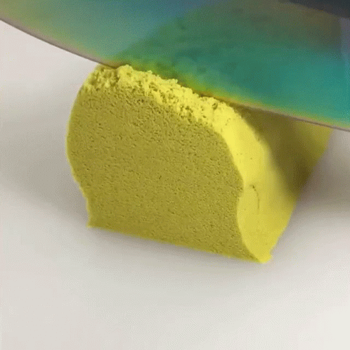 Cutting Kinetic Sand Sand Tagious GIF
