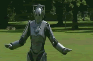 Cyberman Dancing Cyberman GIF. This 303 x 199 animated GIF is part of our funny robot collection. Related themes include loop, perfect loop, wave. Created…