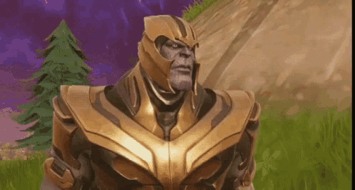 Dab Thanos GIF