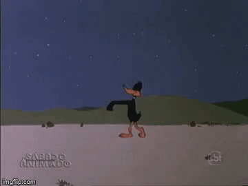 Daffy Duck Sleepwalk GIF