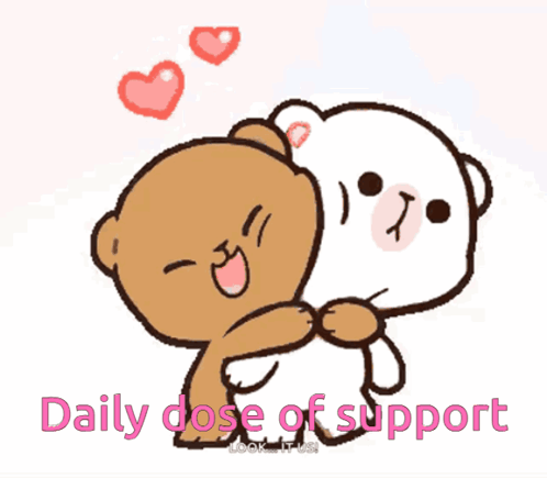 Daily Dose Of Support Hug GIF