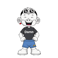 Damn Damn Zhot Jr Sticker