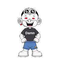 Damn Damn Zhot Jr Sticker