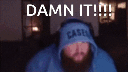 Damn It Caseoh Damn It GIF